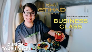 Etihad BUSINESS Class 787-9 Zurich to Abu Dhabi with FREE Chauffeur on arrival!!