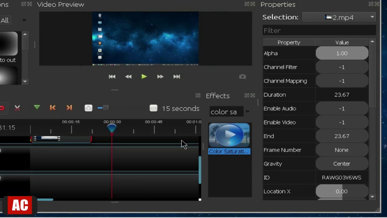 openshot video editor crop video