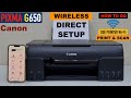 Canon Pixma G650 Wireless Direct Setup With The Android Phone !!