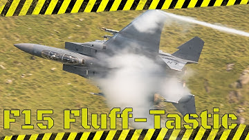 Mach Loop fluffy hills and F15