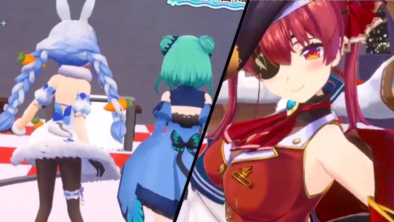 Pekora and Rushia Wiggle Their Hips While Marine Shows Off Her Treasure Chests 【ENG Sub/Hololive】