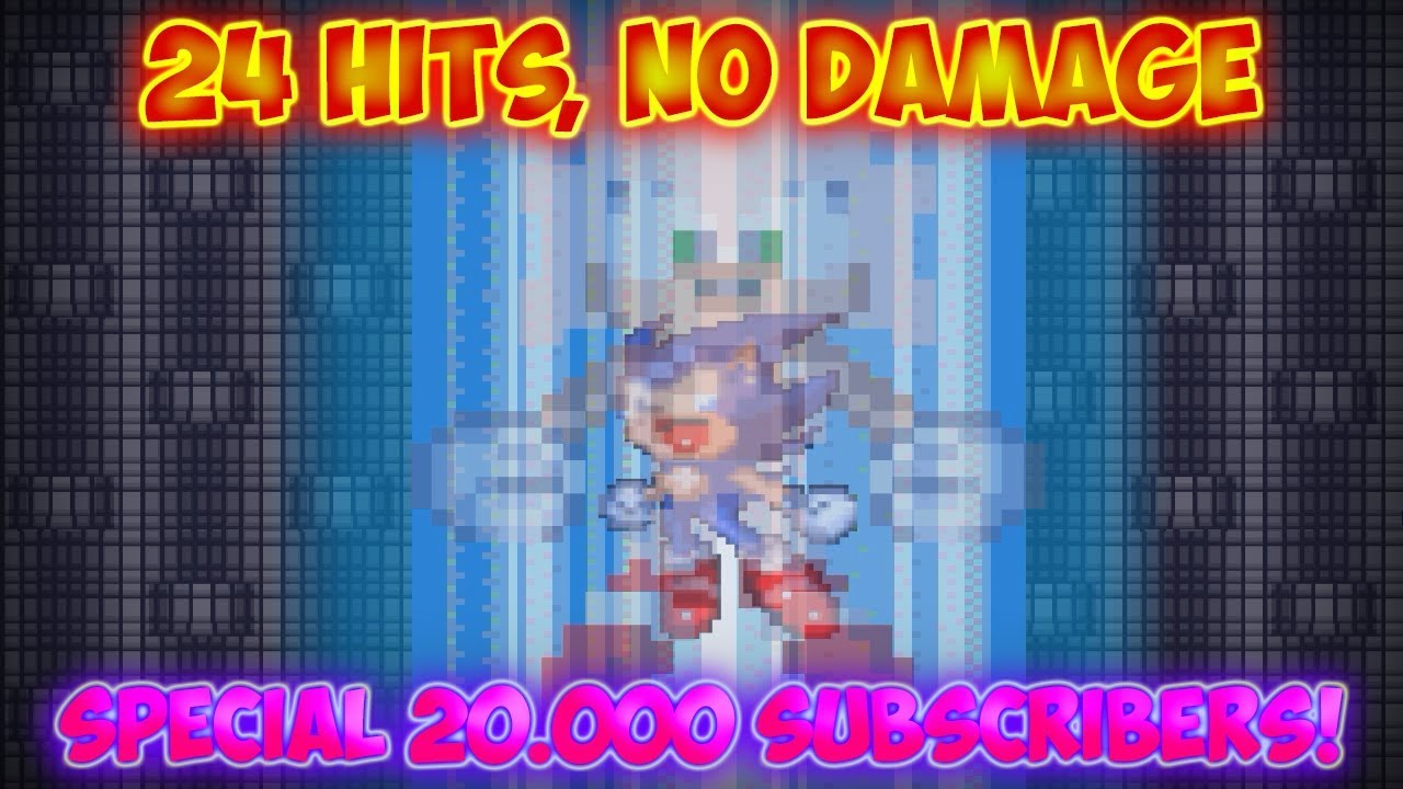 SPECIAL 20K SUBSCRIBERS!! | Sonic.EXE: Nightmare Beginning Best ending [24 HITS, No damage]