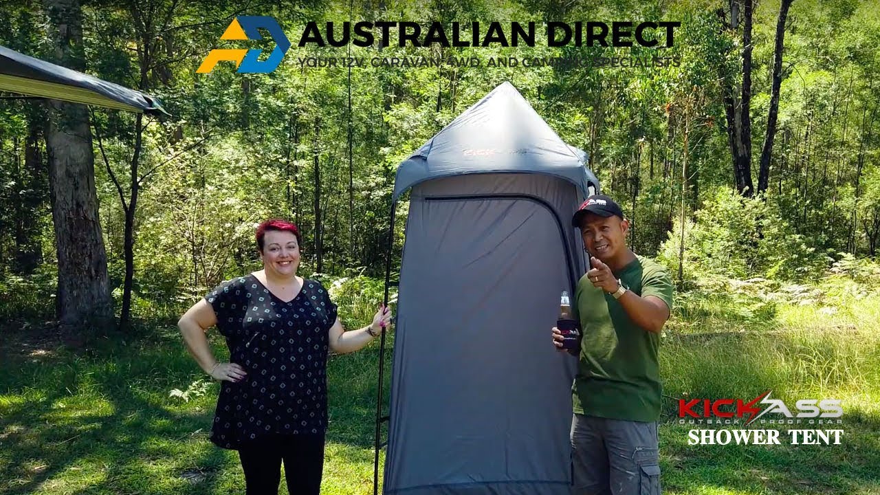 Australian Direct KickAss Shower Tent Review YouTube