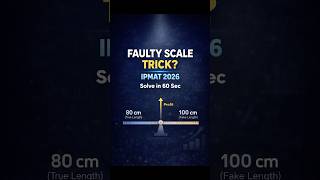 IPMAT 2026 Quant Trick | Faulty Meter Scale Profit Question 🔥 #shorts #ipmat2026