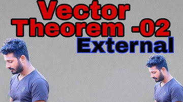 |vector geometry|Theorem-3|Externally division prove for vector geometry|class-10|Most important see