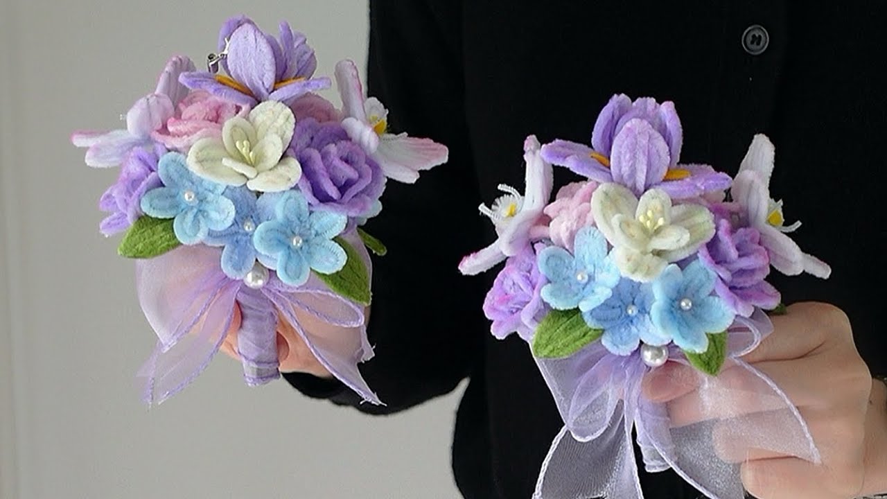 有手就会｜扭扭棒莎头mini手捧花教程·1✿ ◡‿◡✿