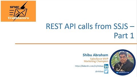 SFMC APIs - REST API Calls from SSJS Part 1