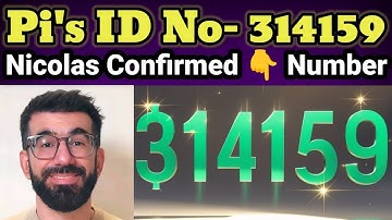 314159 Number Confirmed by Nicolas | Pi Network New Update | Pi Network Latest Update | Pi News 