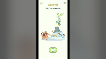 DOP 2 Level 135 Answer - Melt The Snowman - Android Game Walkthrough