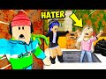 This Mean Hater Trapped My Girlfriend! I Had To Save Her! (Roblox Bloxburg Story)