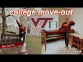 moving out of my college dorm room... *2 months EARLY* | Virginia Tech