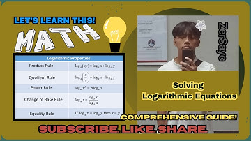 Solving Logarithmic Equations