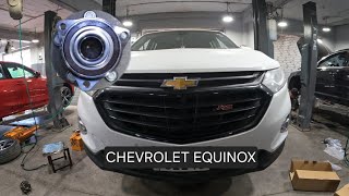 reemplazo del cojinete del cubo de la rueda delantera .... chevrolet equinox