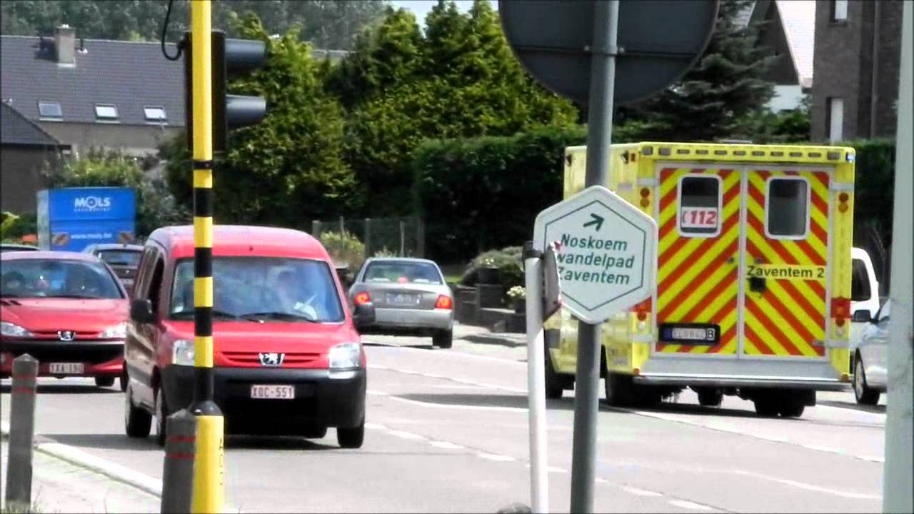 Interventie ambulance Zaventem/Ambulance responding Zaventem