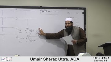 CAF 1 | FAR 1 | Financial Accounting and Reporting 1 | Sir Umair Sheraz lecture 68