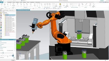 NX CAM Robotics machine tending 2