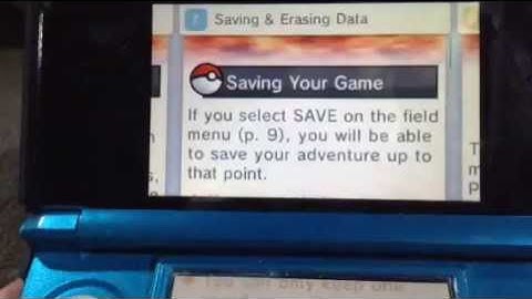 How to delete save files in Omega Ruby and Alpha Sapphire