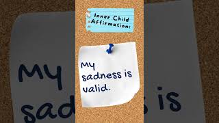 Daily affirmation: "My sadness is valid."#iamenough #iamvalid