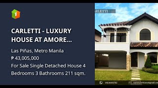 CARLETTI - LUXURY HOUSE AT AMORE PORTOFINO, PHASE 2, BLK 42, LOT 8 CARLETTI - LUXURY HOUSE AT AMORE PORTOFINO, PHASE 2, BLK 42, LOT 8