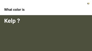 Kelp color #4d503c hex color - Green color - Cool color 4d503c