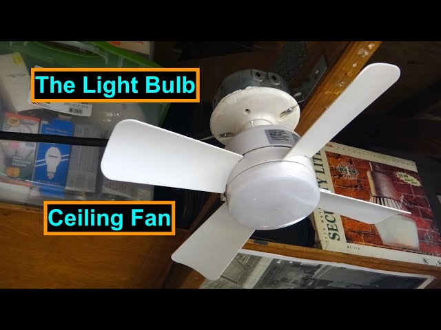 Bell + Howell Light Socket Ceiling Fan & Light