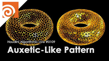 Houdini Algorithmic Live #109 - Auxetic-Like Pattern
