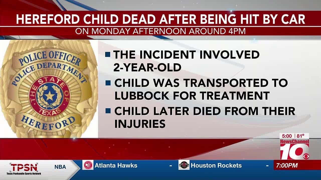 Hereford police: Child dies after being hit by car on Monday - YouTube