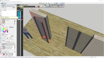Tạo chuyển động cửa xoay theo khớp bằng Fredo6 Animator