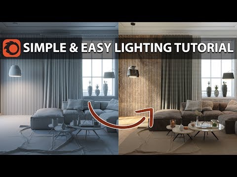 Corona Renderer Lighting Tutorial ( Voice Over )