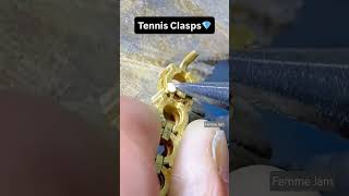 Making of Tennis Bracelet #jewellerymaking #tennisbracelet #goldjewellery