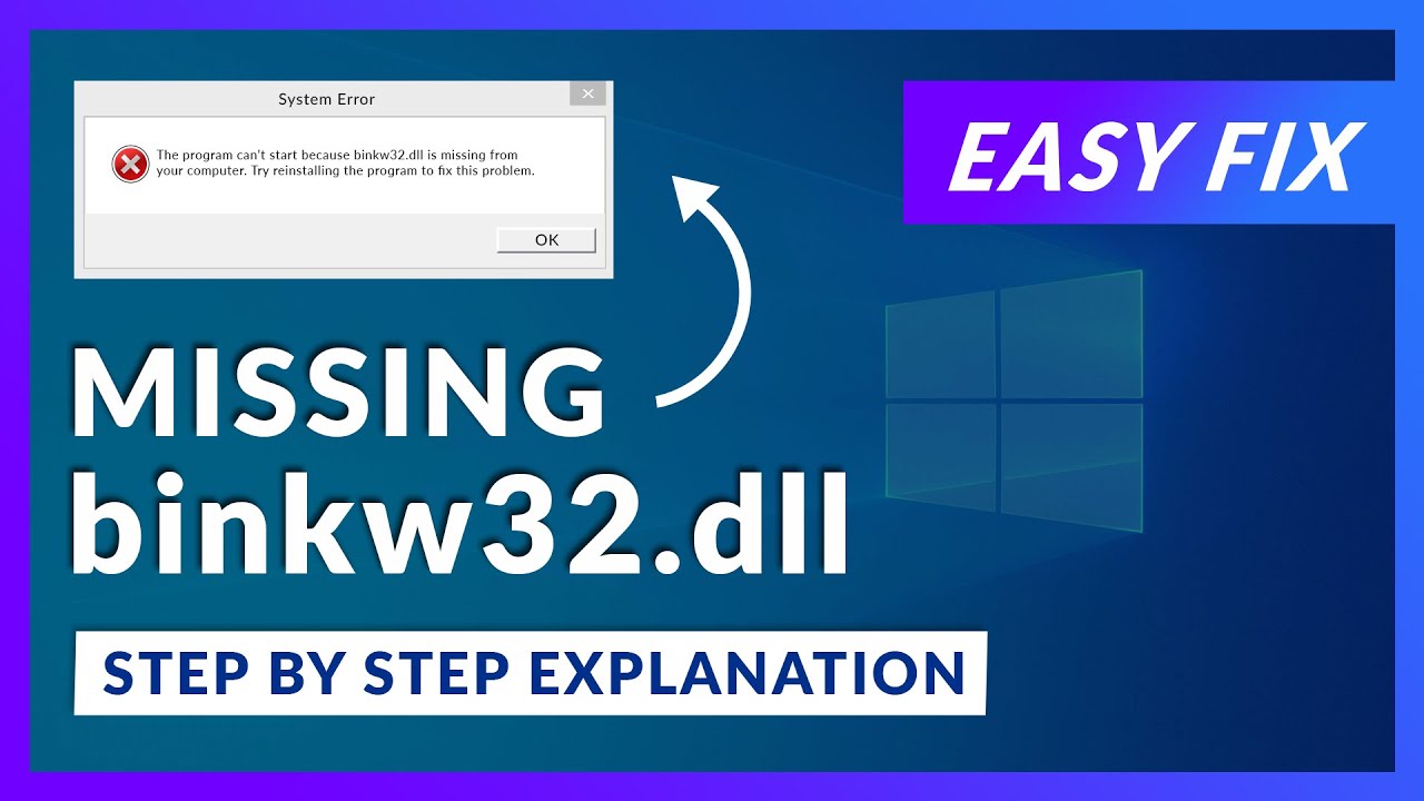 Update binkw32.dll Missing Error | How to Fix | 2 Fixes | 2021