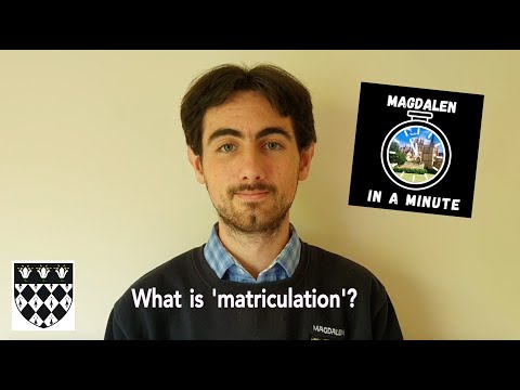 Video: Wat is matrikulasiegeld?