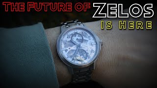 The Future For Zelos Is Very Bright - Mirage 8 Days Titanium in Glacier, Swiss Made La Joux Perret