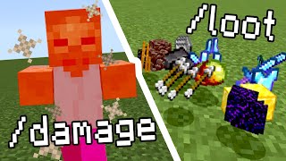 Как использовать команды /damage и /loot ? | Команды Minecraft Bedrock Edition