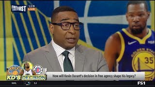 First Things First | Cris Carter: How will Kevin Durant's decision in free agency shape his legacy?