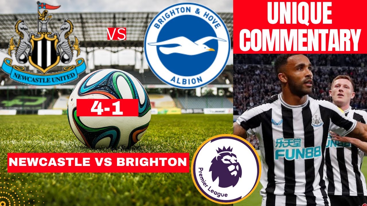 Newcastle vs Brighton Live Stream Premier league Football EPL Match Commentary Score Highlights Vivo