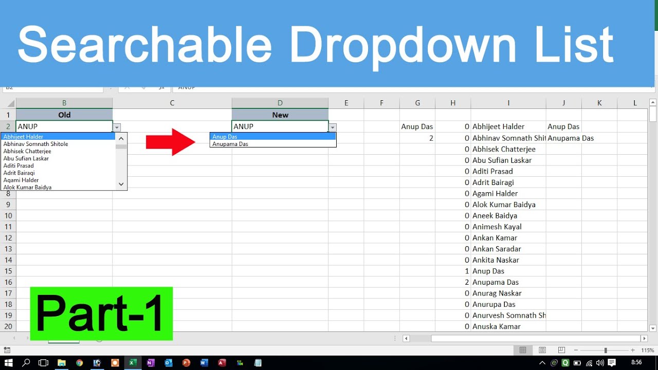 searchable-drop-down-list-in-excel-pt-1-youtube