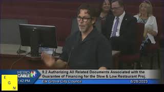 Michael Hargis tells Elk Grove he will not default on $500,000 loan based on the success of LowBrau