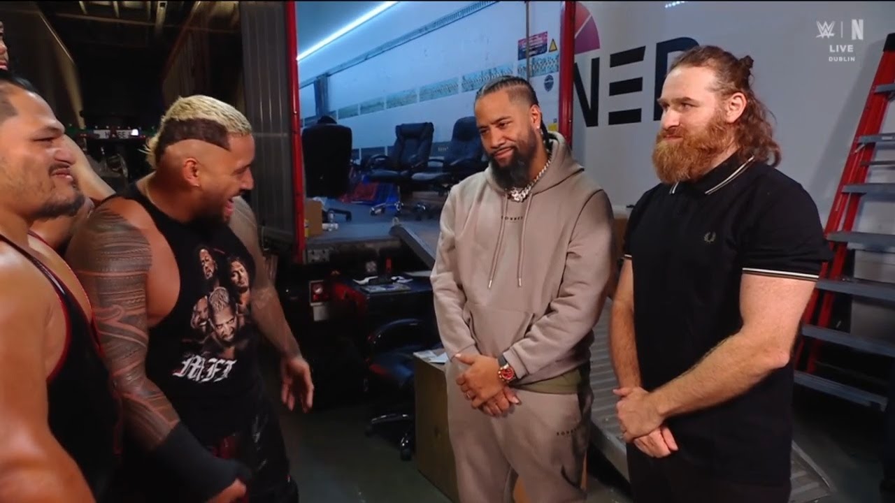 Solo Sikoa confronts Sami Zayn and Jimmy Uso - WWE SmackDown | Aug. 22, 2025