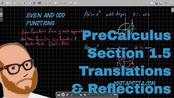 PreCalculus - Section 1.5 - Translations & Reflections