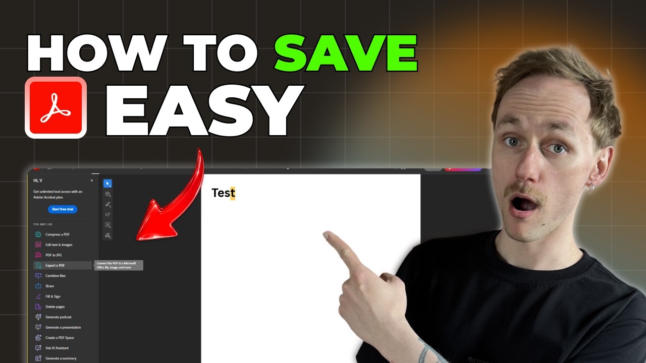 How to Save in Adobe Acrobat [2026 Full Guide] - YouTube