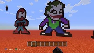 Minecraft: pixel art creations of Marvel