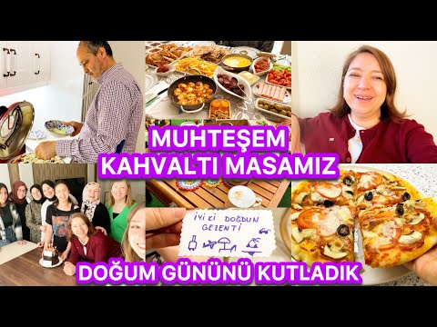 MUHTEŞEM KAHVALTI MASAMIZ🤩YENİ YAŞINI KUTLADIK🥳SUNUMUN KRALİÇESİ👌🏼EŞİM MUTFAKTA😍OĞLUM İSTİYORDU ✅👌🏼