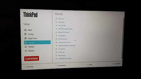 Booting from a USB stick on Lenovo ThinkPad T15