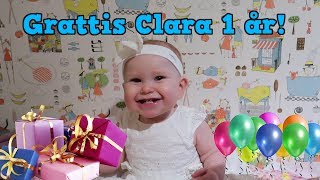 Grattis Clara 1 år!