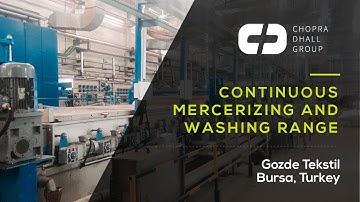 CDG Continuous Mercerizing and Washing Range, Gozde Tekstil (Turkey)