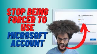 stop being forced to use a microsoft account