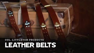 Adjustable Leather Belt, No. 1 - One Size Fits Most, USA Made