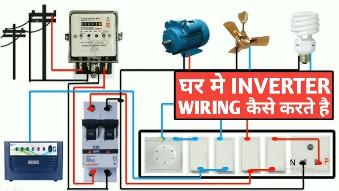 Inverter Wiring क स करत ह House With Connection You House Wiring With Inverter Connection, How To Do Inverter Wiring In House