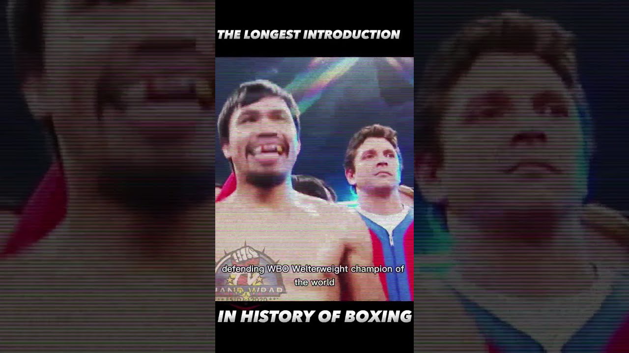 THE LONGEST INTRODUCTION IN HISTORY OF BOXING  boxing  short  mindblowing